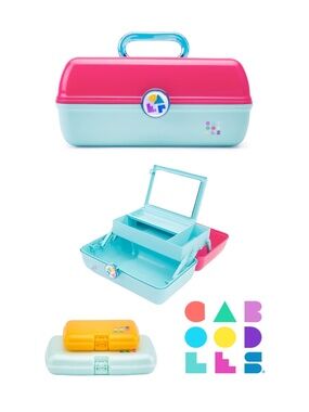 Caboodles On-The-Go Girl Makeup Box & Care Pack + Lil Bit Set